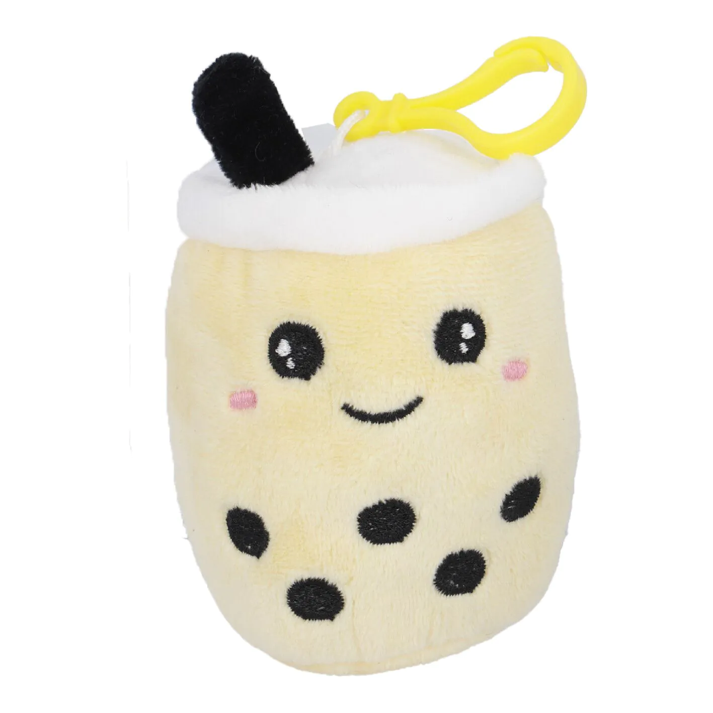 Schlüsselanhänger Bubbletea, gelb, 13 cm