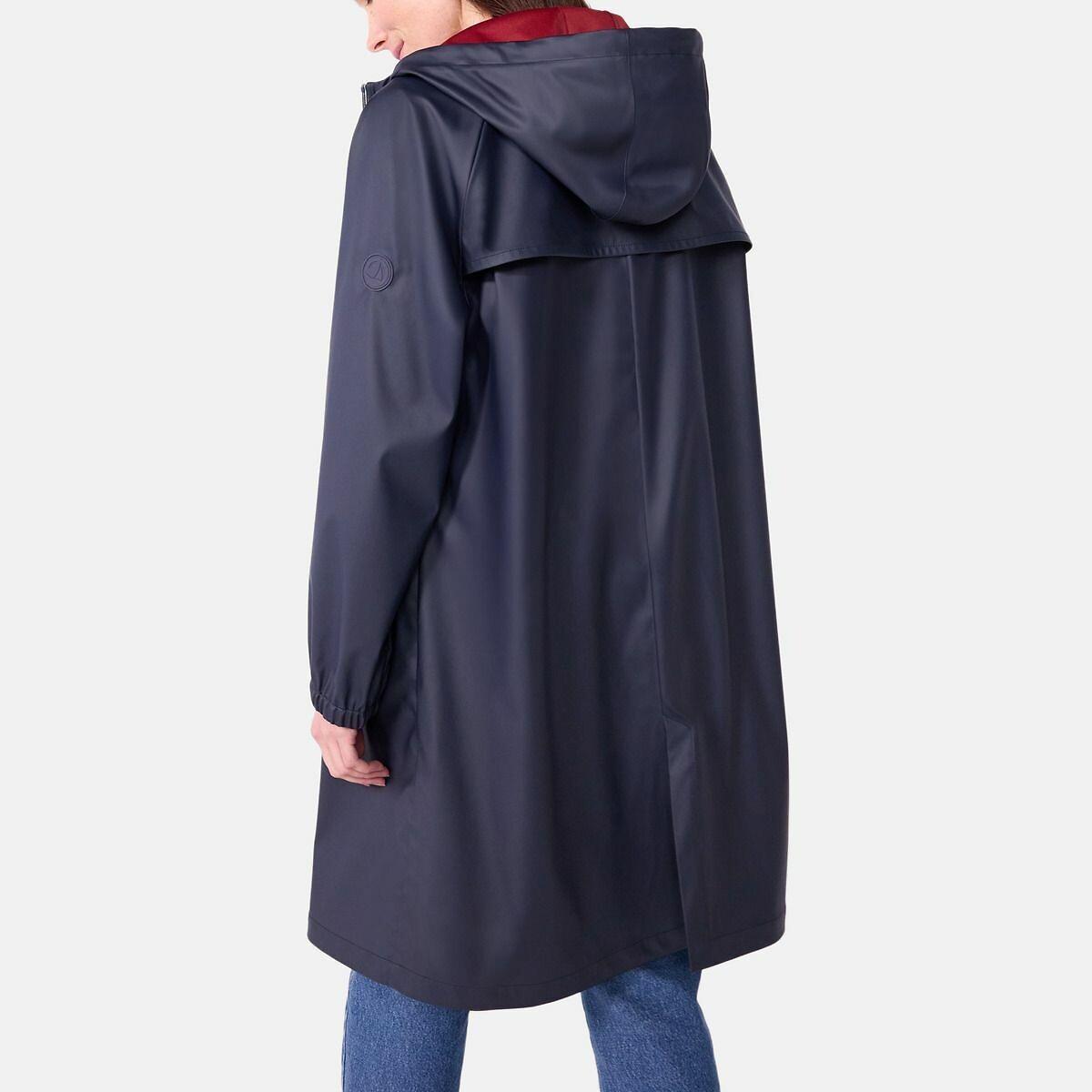 PETIT BATEAU<br>Capa de chuva longa bicolor para mulheres