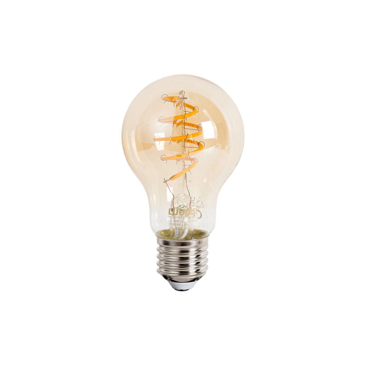 Set van 5 Smart E27 dimbare LED lampen A60 amber 4.9W 320 lm 2500K