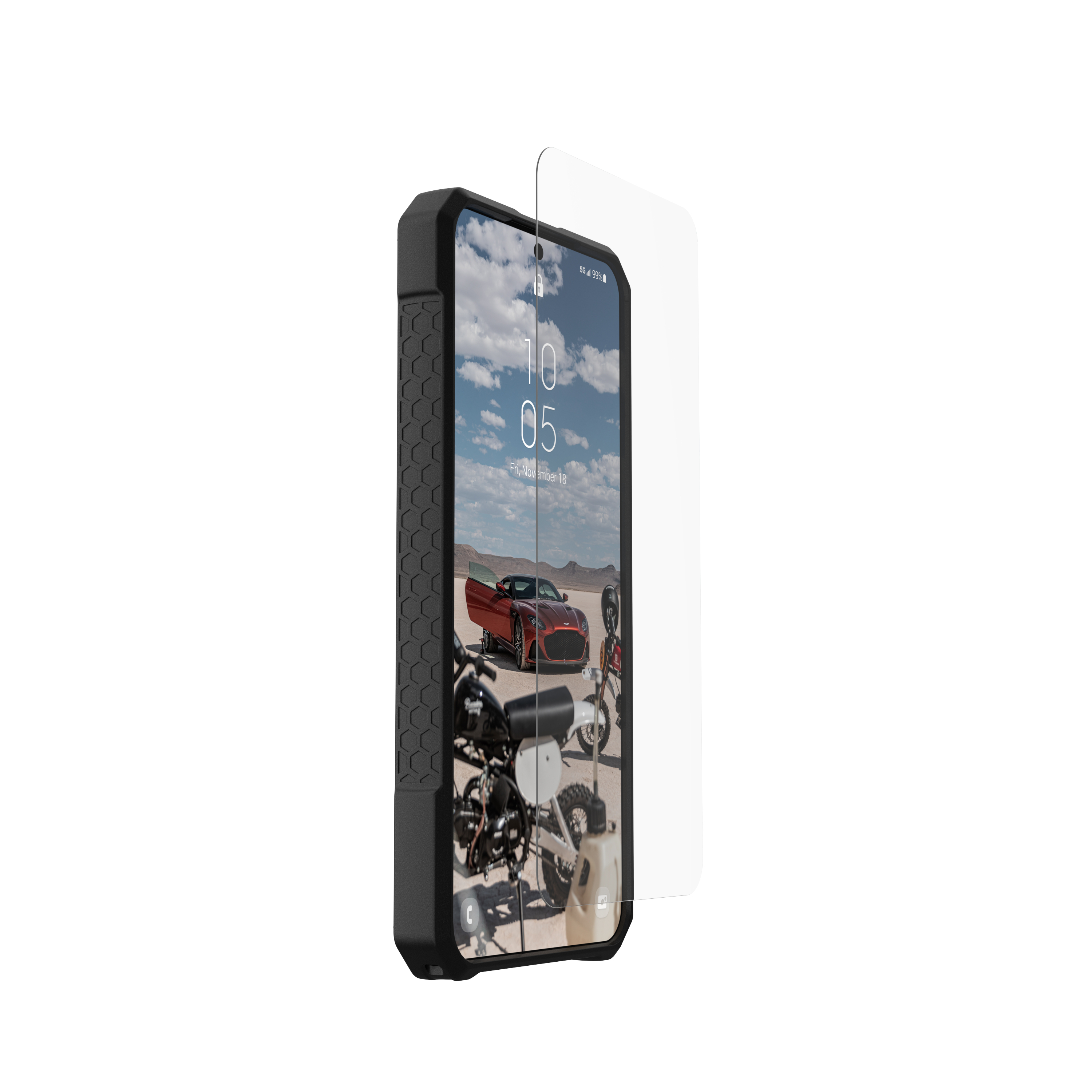 Samsung Galaxy S24  Plus Shield Plus Antibakterielles Panzer Glas Case Friendly   Montagerahmen (24440911NA)