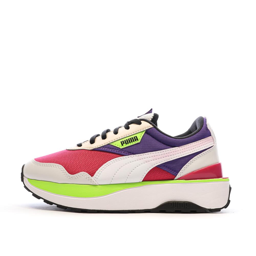 Puma Baskets Violette/Jaune Femme Puma Cruise Rider