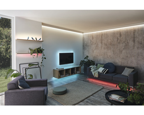 MaxLED 250 Kant-en-klare strip basisset IP44 1,5 m 405 lm 3000 K RGBW Afstandsbediening gecoat 45 LED's 24V Smart Home compatibel na uitbreiding