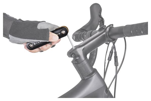 Multi Outils Topeak Torx Combo Noir / Or (9 Fonctions)