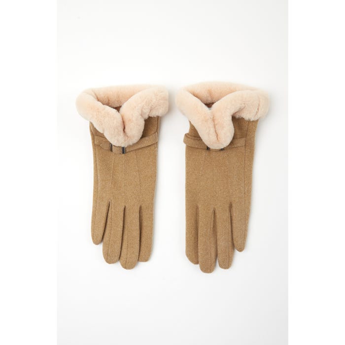 Veritas-Handschoenen faux fur riem