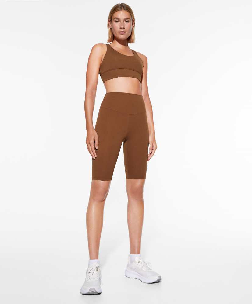 Calça legging de ciclismo Comfortlux de cintura alta, 25 cm