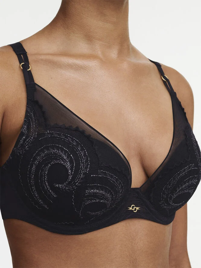 Chantelle Mystic Dream Plunge T-Shirt Bra Sort
