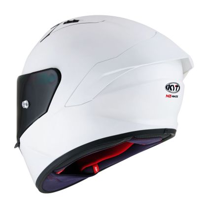 Casque KYT NZ-RACE PLAIN - Blanc / Noir