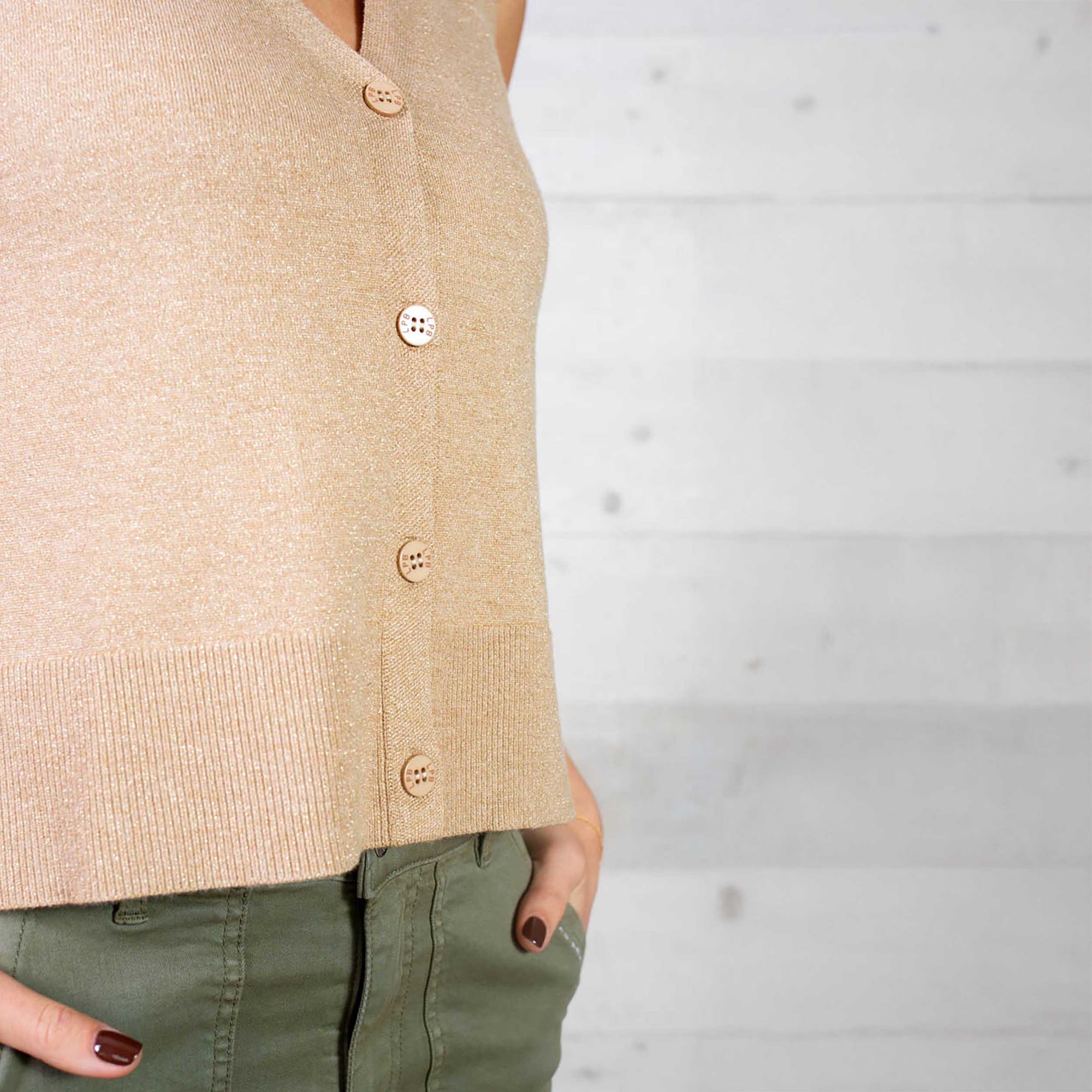 Gilet Femme beige