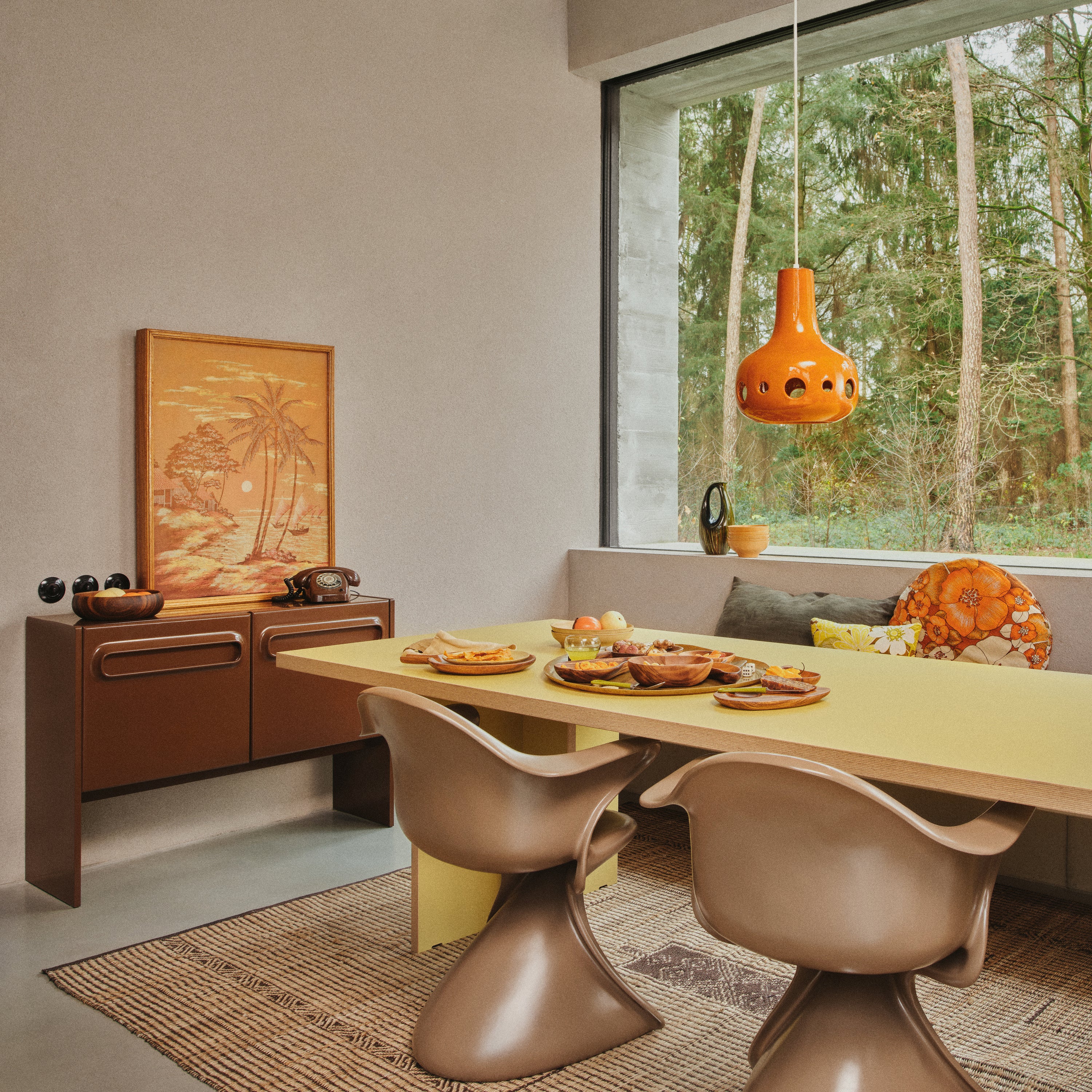 HKliving Dangle Hanglamp  - Orange
