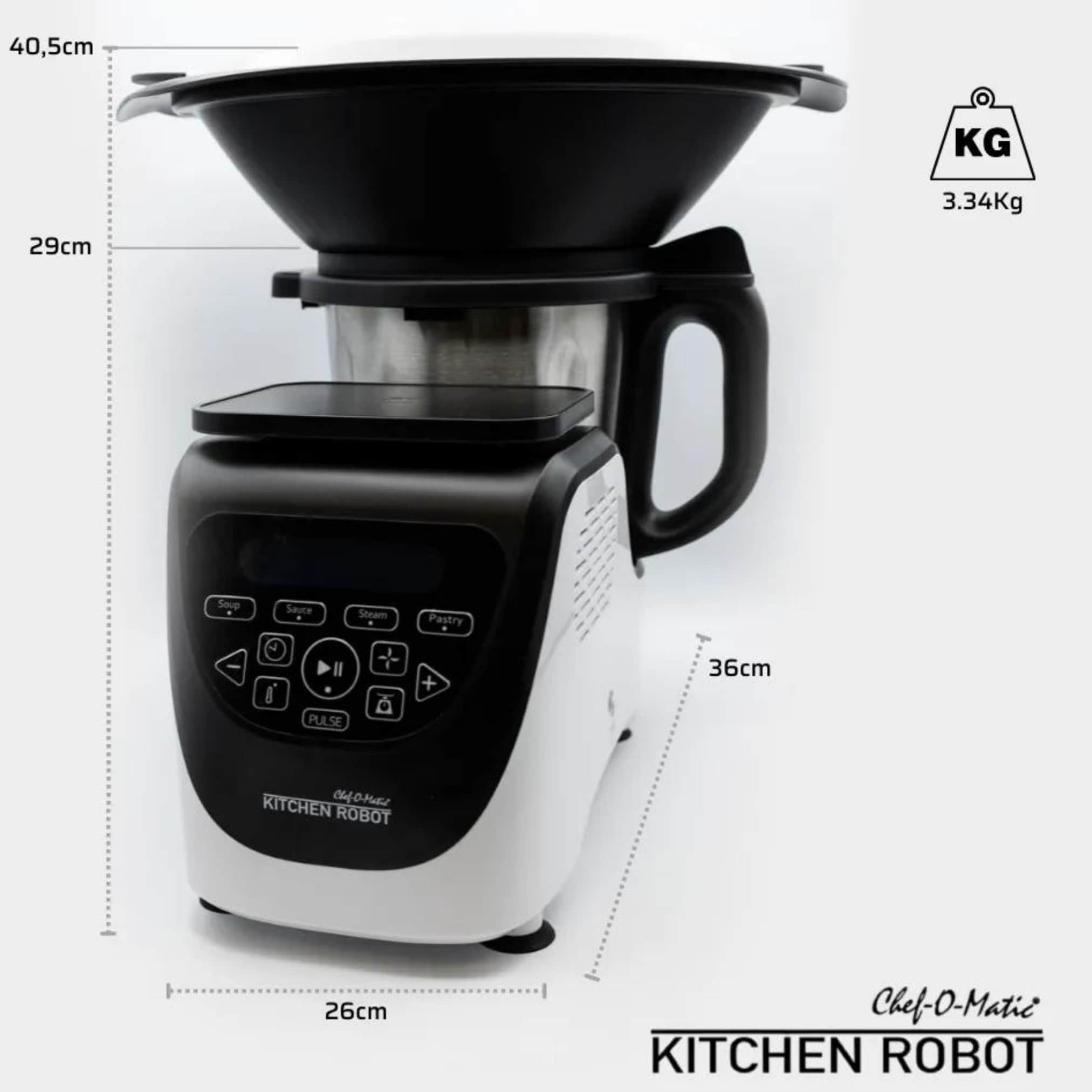 Best Direct® Küchenmaschine mit Kochfunktion - Mixer - Dampfgarer Chef O Matic Kitchen Robot