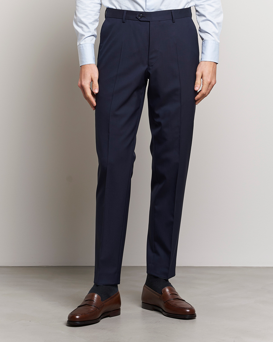 Oscar Jacobson Edmund Wool Suit Blue