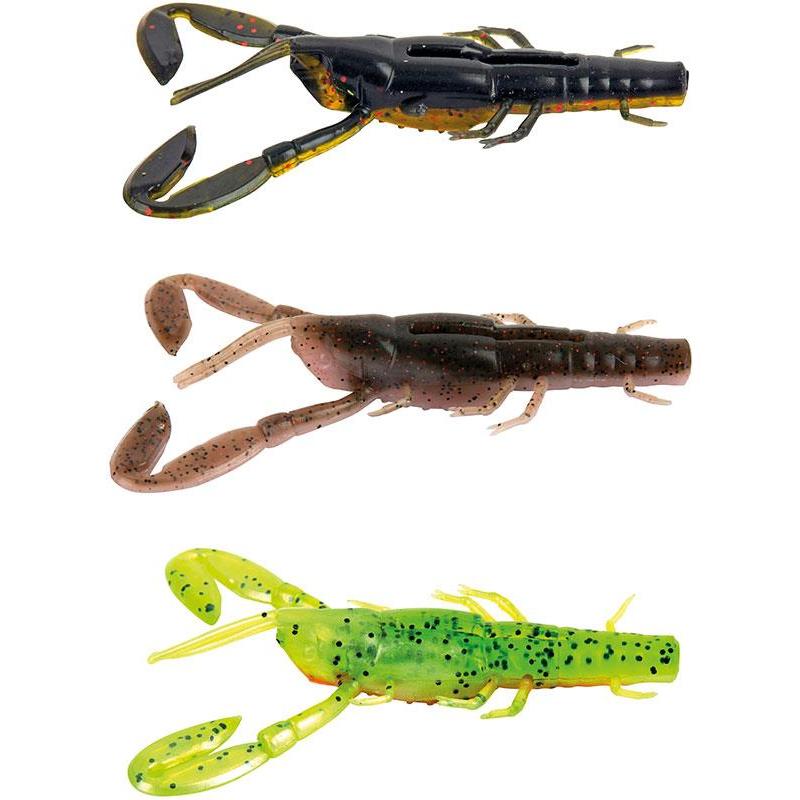 Kit Leurres Souples Fox Rage Critters Uv Mixed Colour Pack