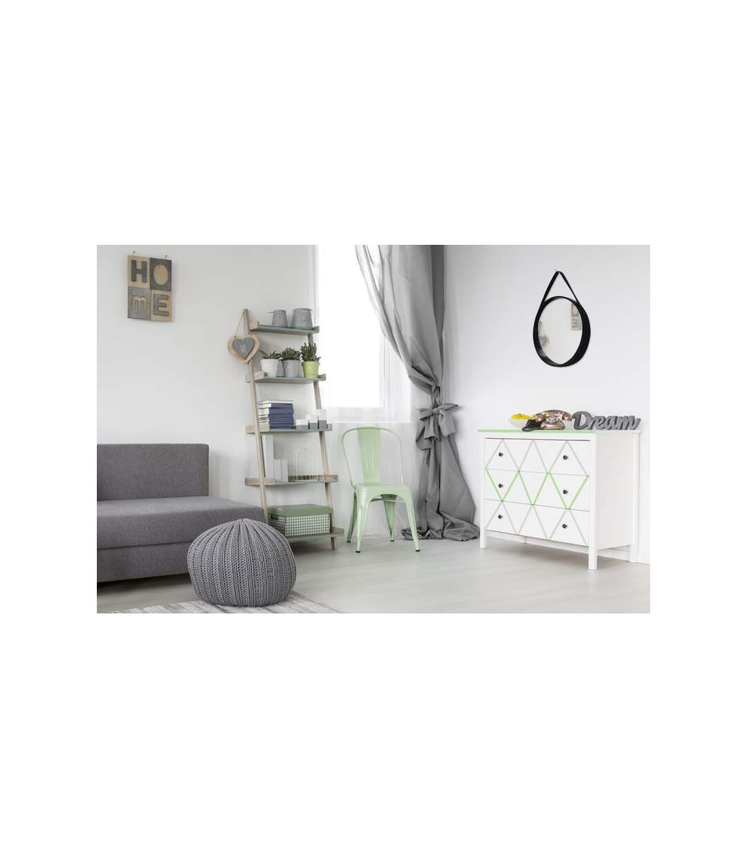 Paris Prix - Miroir Mural Rond ultima 49cm Noir