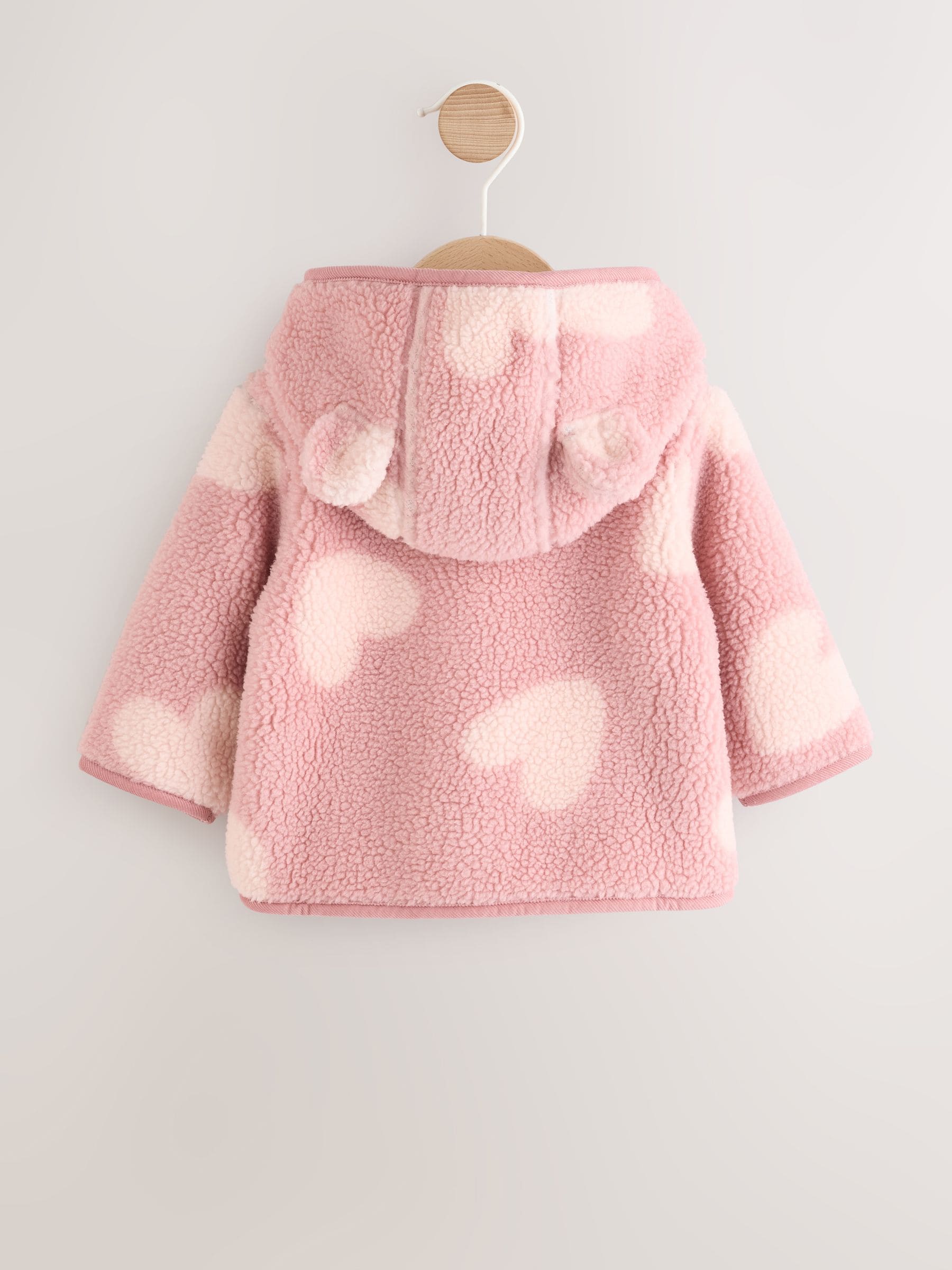 Roze ton-sur-ton hartprint - Borg Baby Jack (0mnd -2jr)