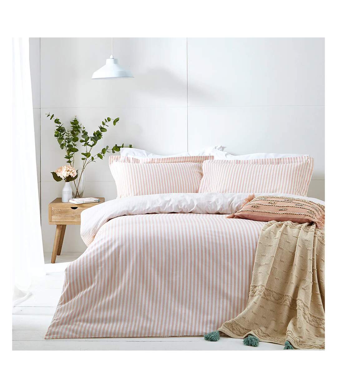 The Linen Yard - Parure de lit HEBDEN (Rose) - UTRV1611