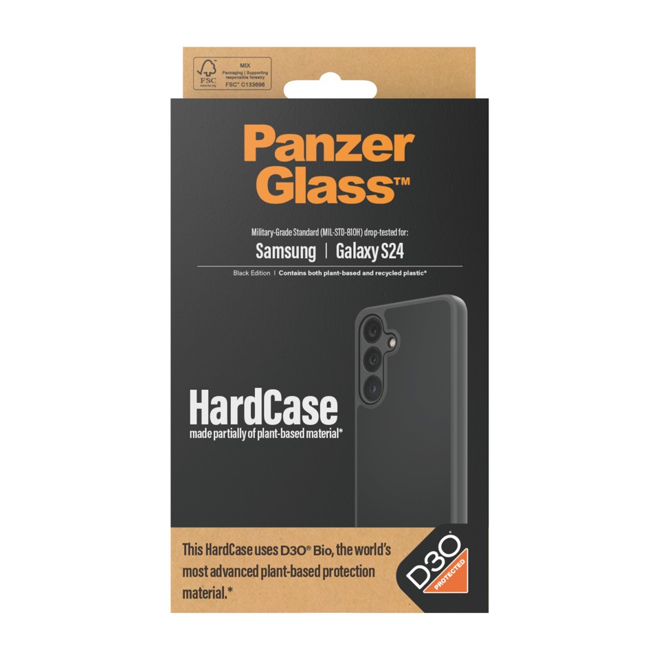 PanzerGlass - Hardcase med D3O Galaxy S24 Sort
