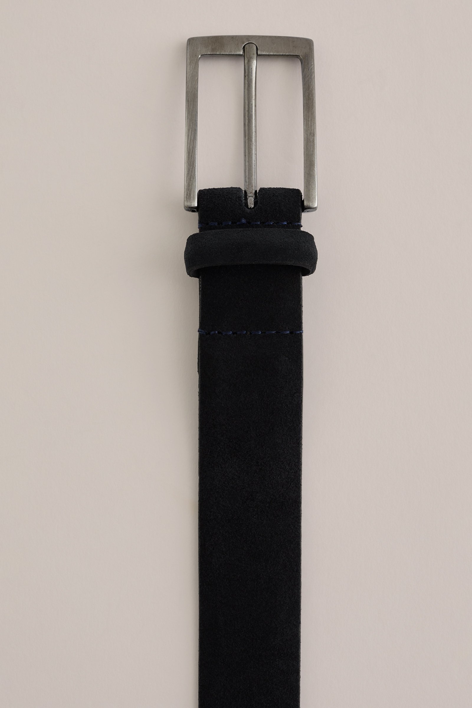 suède riem WE Fashion Donkerblauw