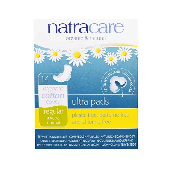 Absorventes Natracare Ultra Normal, 14 unidades