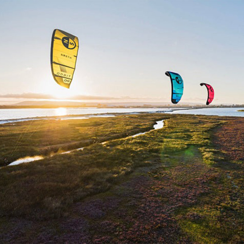 AILE DE KITESURF NORTH ORBIT 2024 SUNSET YELLOW