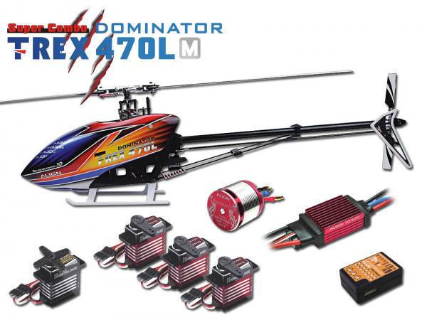 ALIGN Helikopter T-Rex 470LM Dominator Super Combo MB  Baus Helikoptermodell