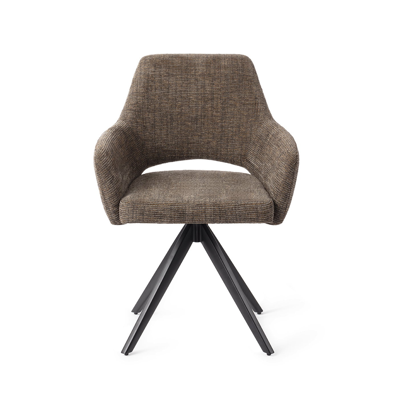Eetkamerstoel Yanai turn black checked chestnut