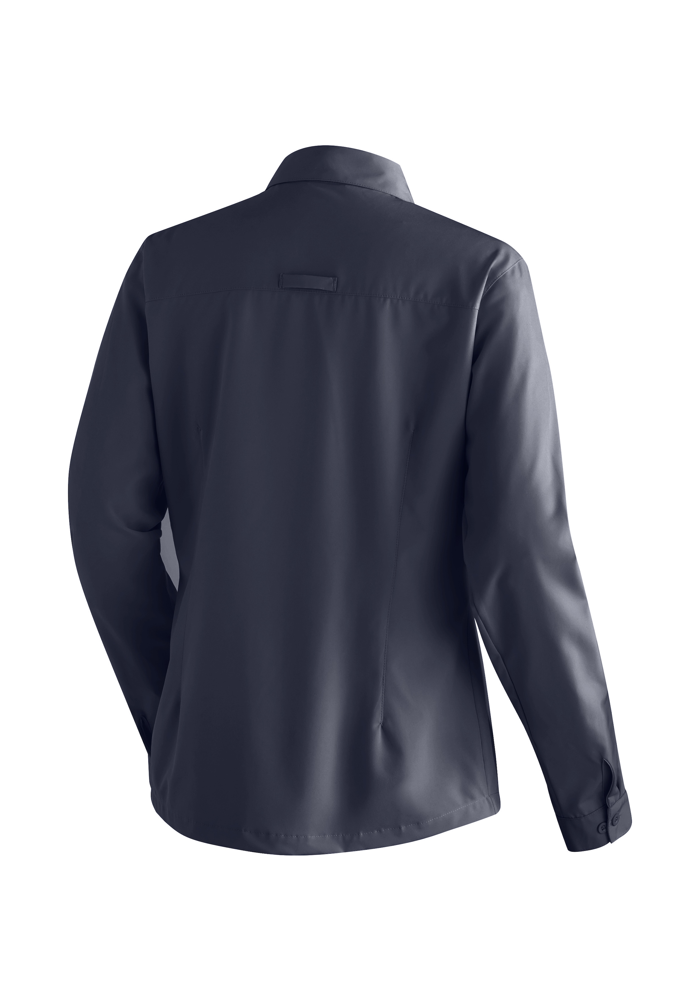 Maier Sports Funktionsbluse »Magos L/S W« Damen Hemdbluse, atmungsaktives Freizeit-Hemd, Taillierter Schnitt