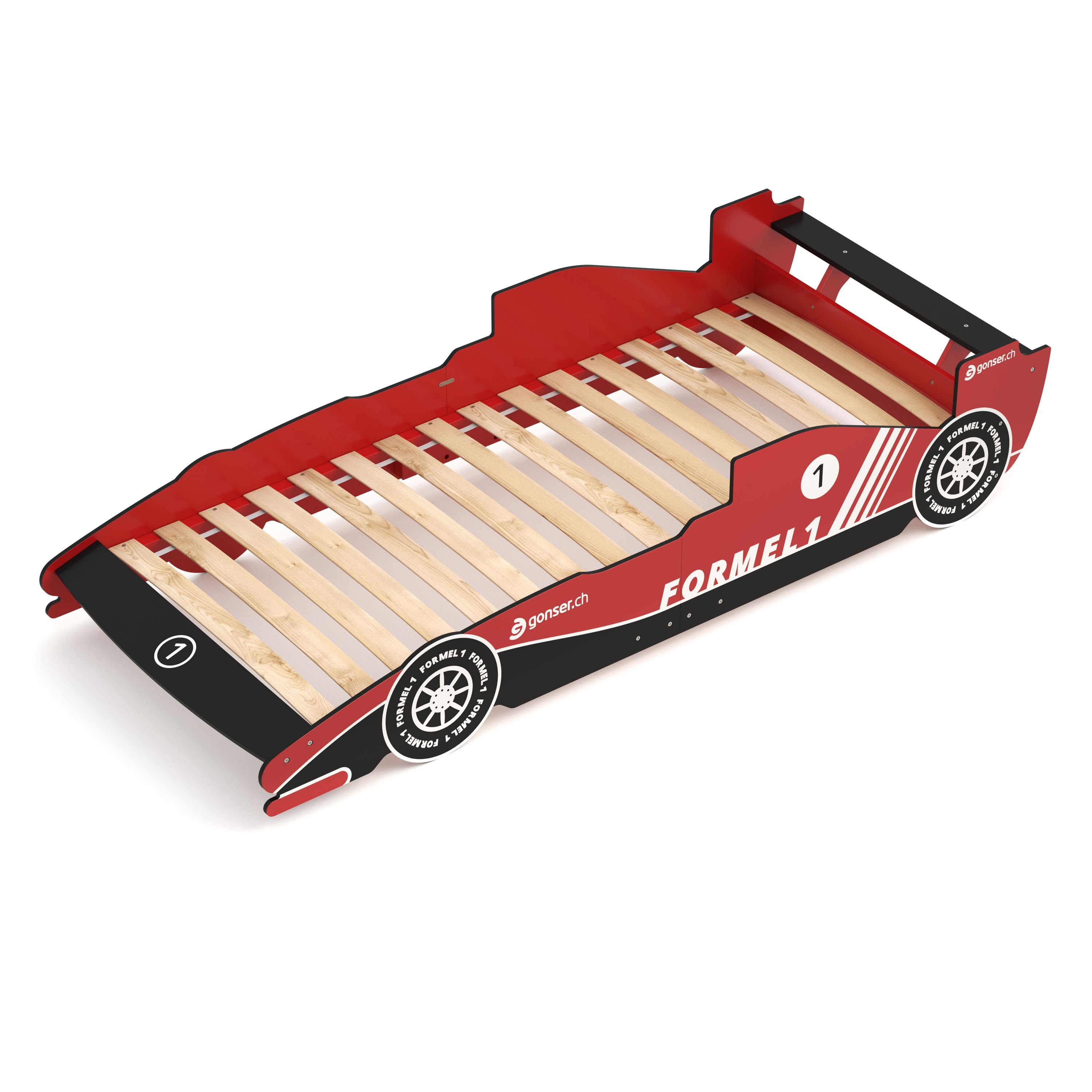 Kinderbett Rennwagen Bett RACER rot