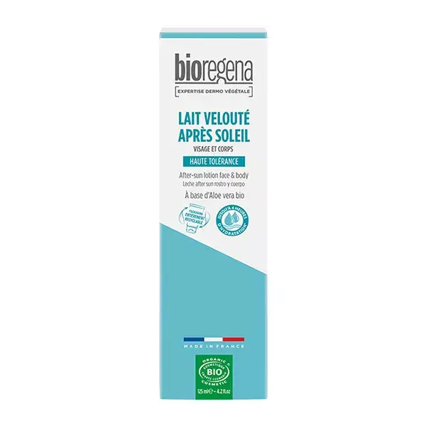 Bioregena Soins Solaires Lait Velouté Après Soleil Bio 125ml
