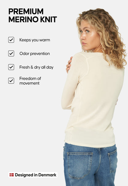 MERINOULD BASELAYER BLUSE TIL KVINDER