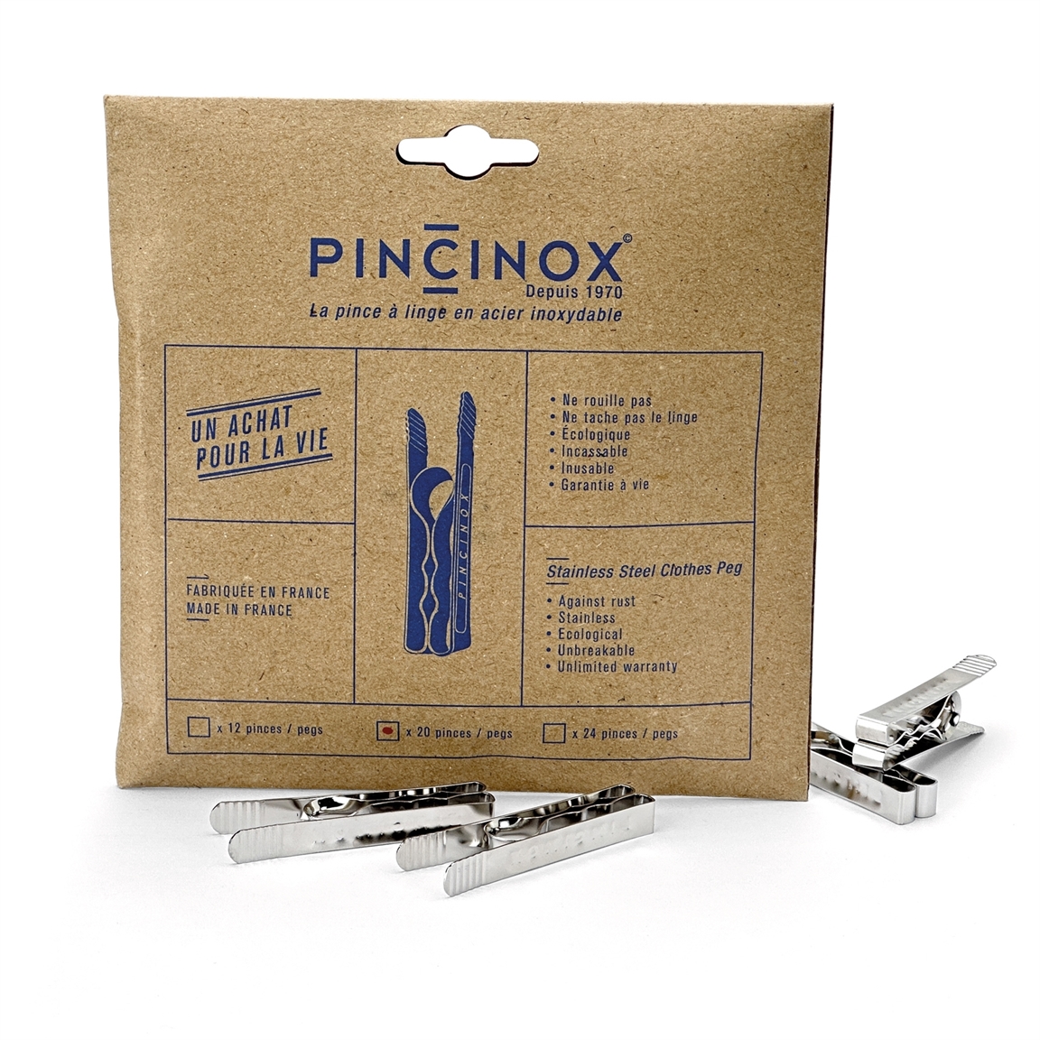 Pinces à linge inox PINCINOX®