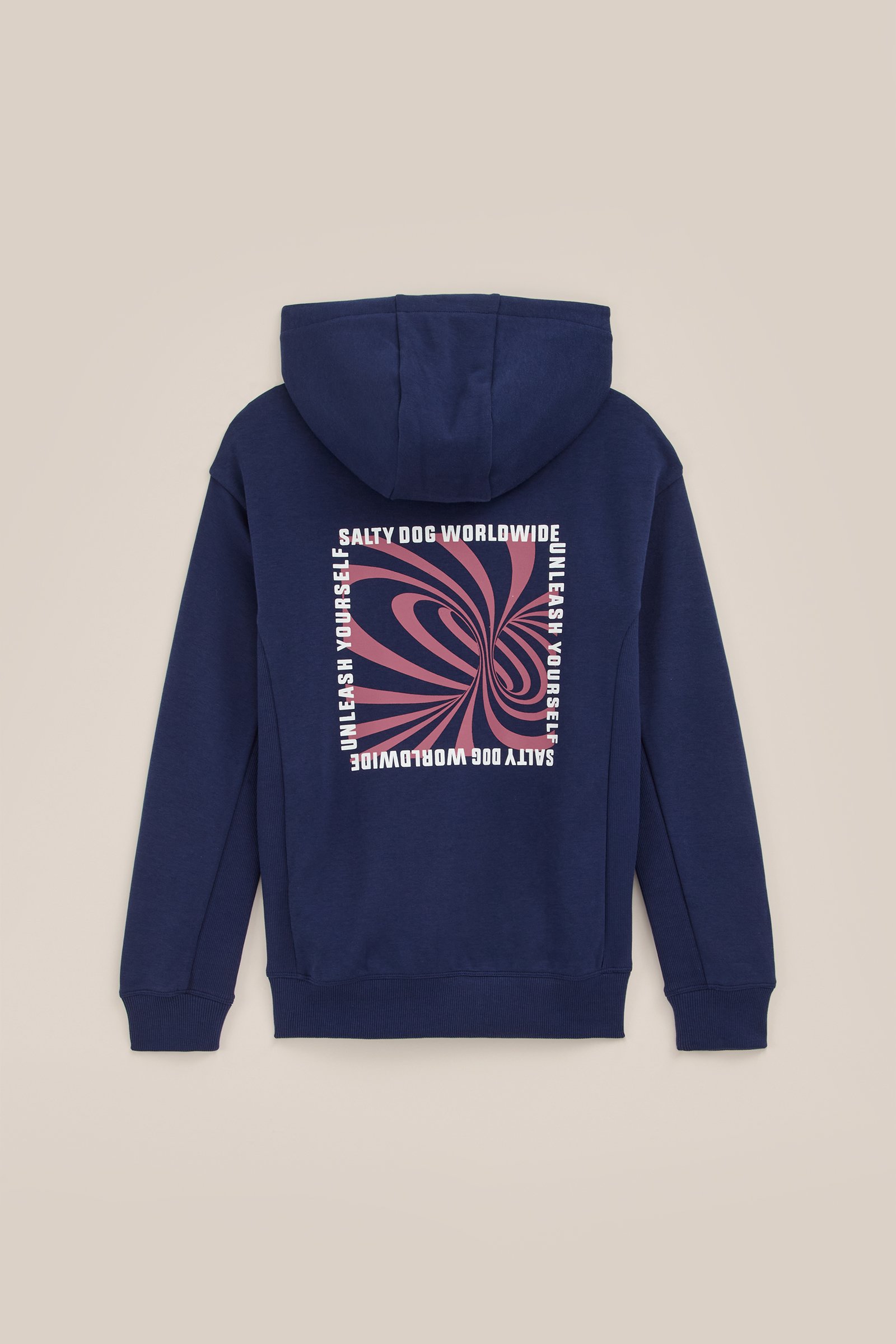 Jongens hoodie met opdruk Salty Dog Donkerblauw