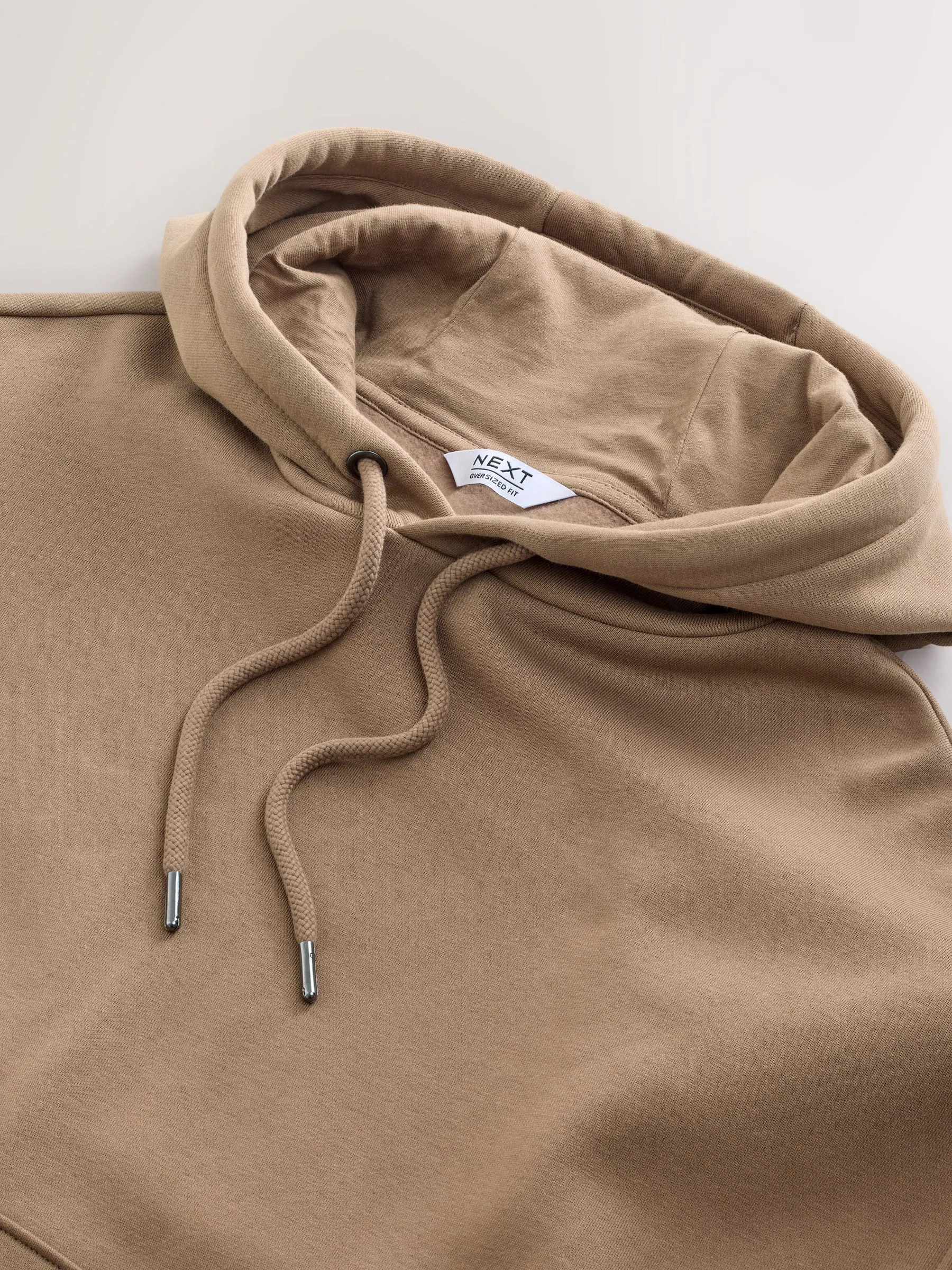 Neutraal - Groot - Zwaargewicht Cotton Rich Jersey Hoodie