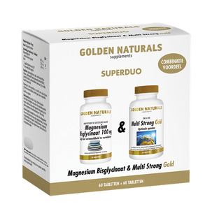 Golden Naturals Magnesium Bisglycinaat   Multi Strong Gold 1ST