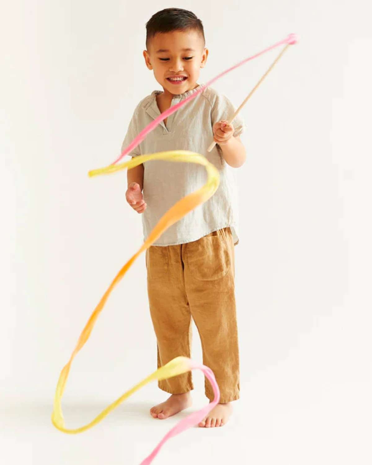 Rytmebånd / Silkebånn på pinne, 243cm | Streamer