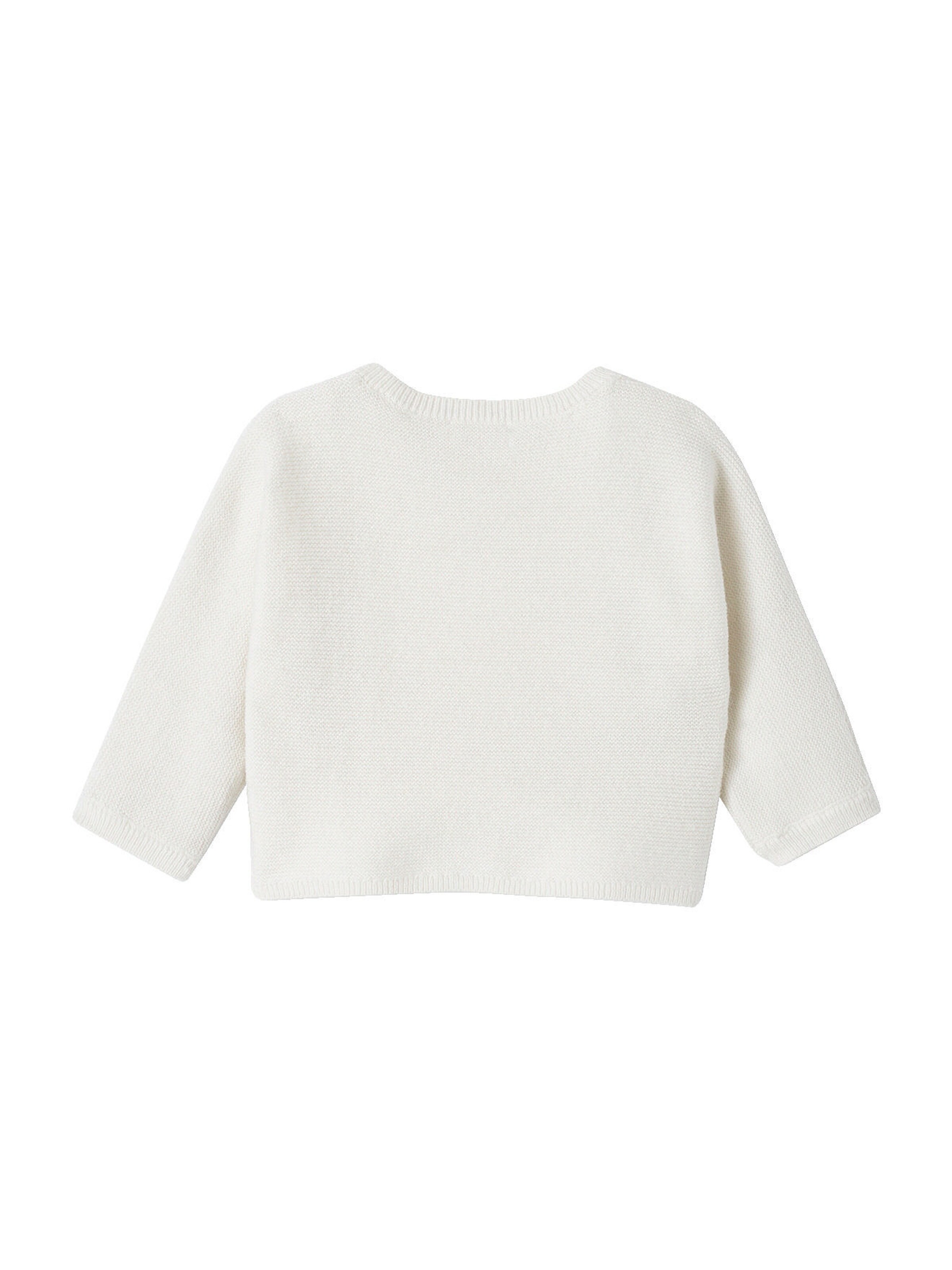 Vertbaudet Weiche Baby Wickeljacke weiß