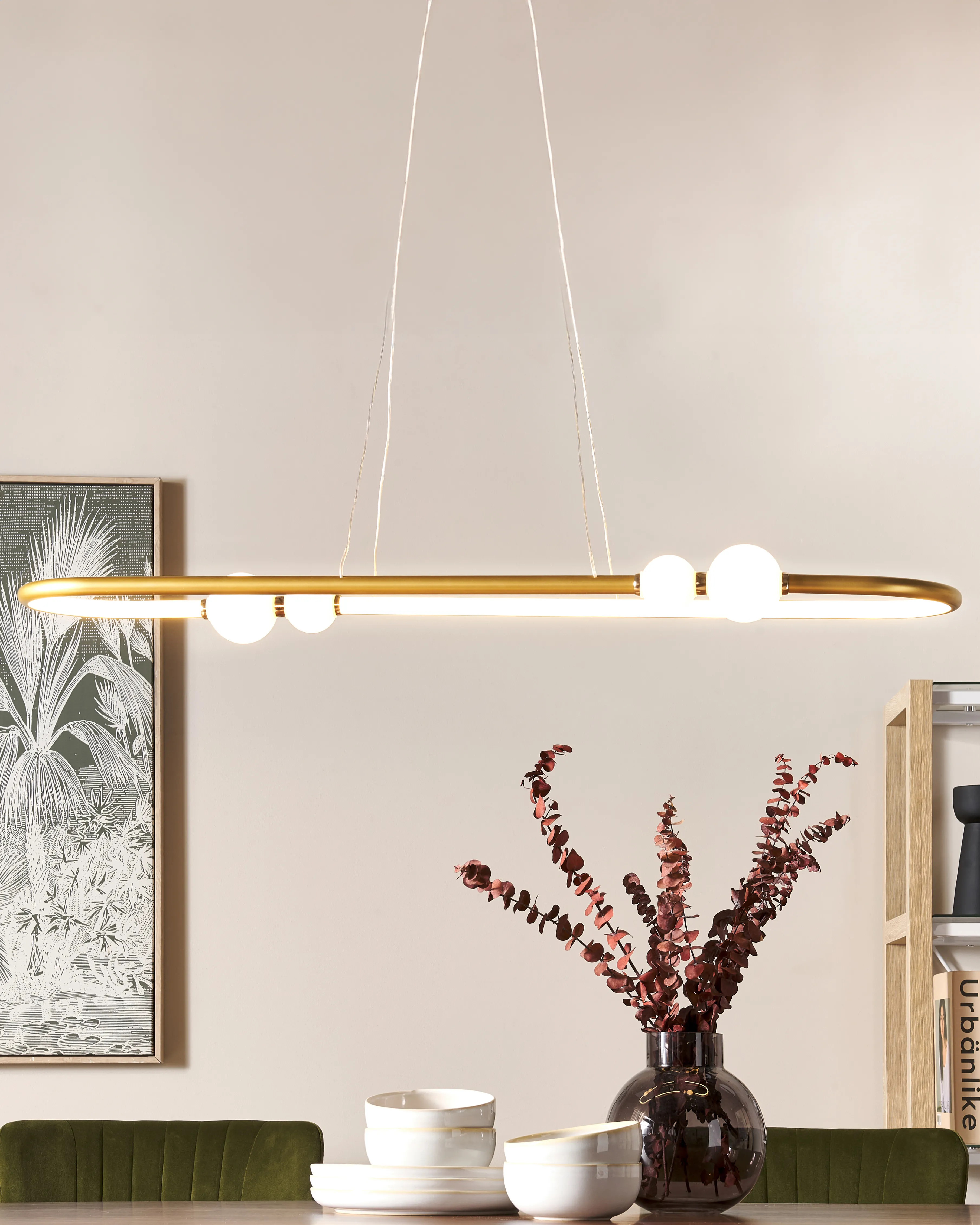 LED hanglamp FEALE Metaal Goud