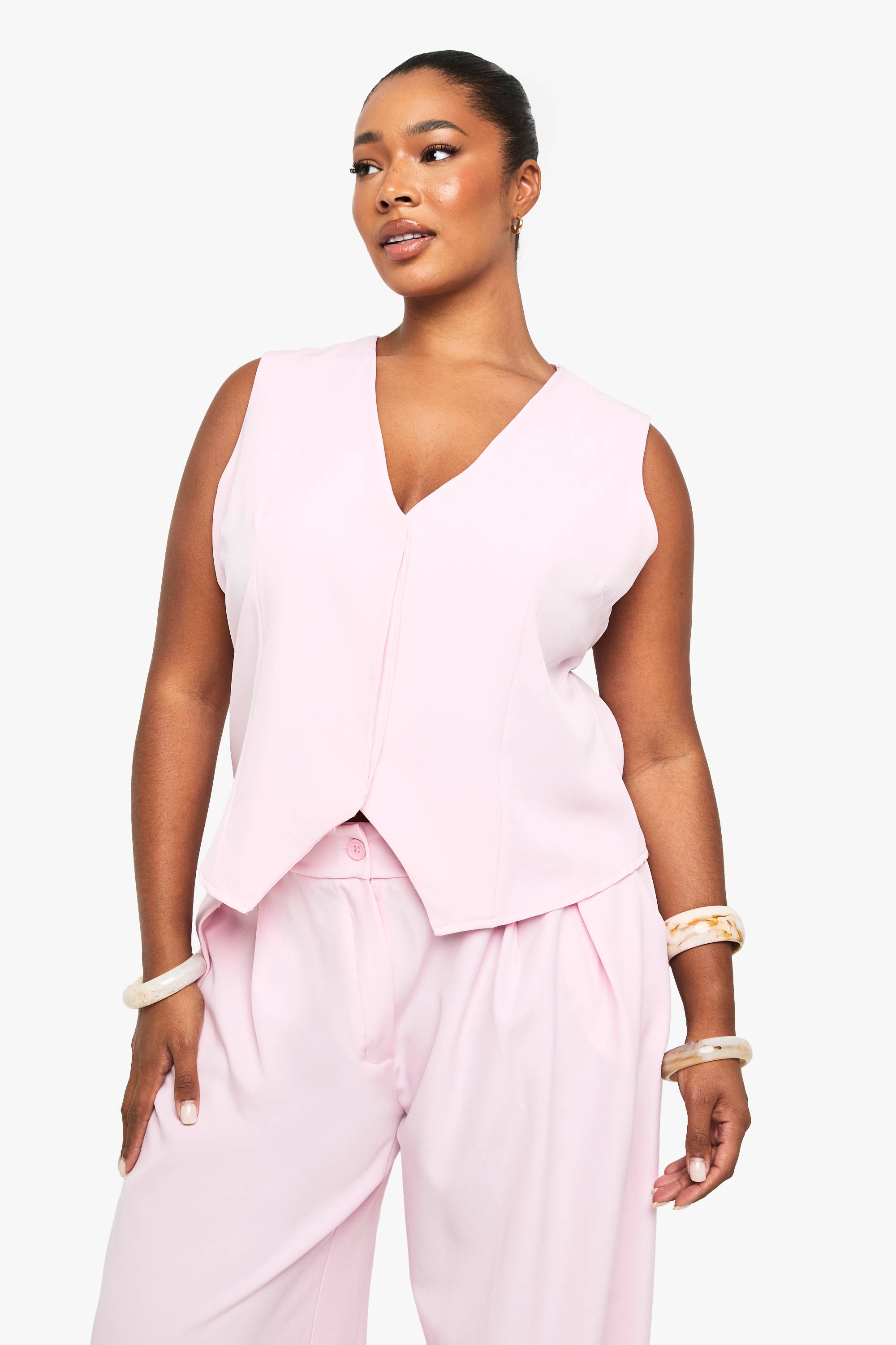 boohoo PLUS GILET À REVERSE CACHÉ
