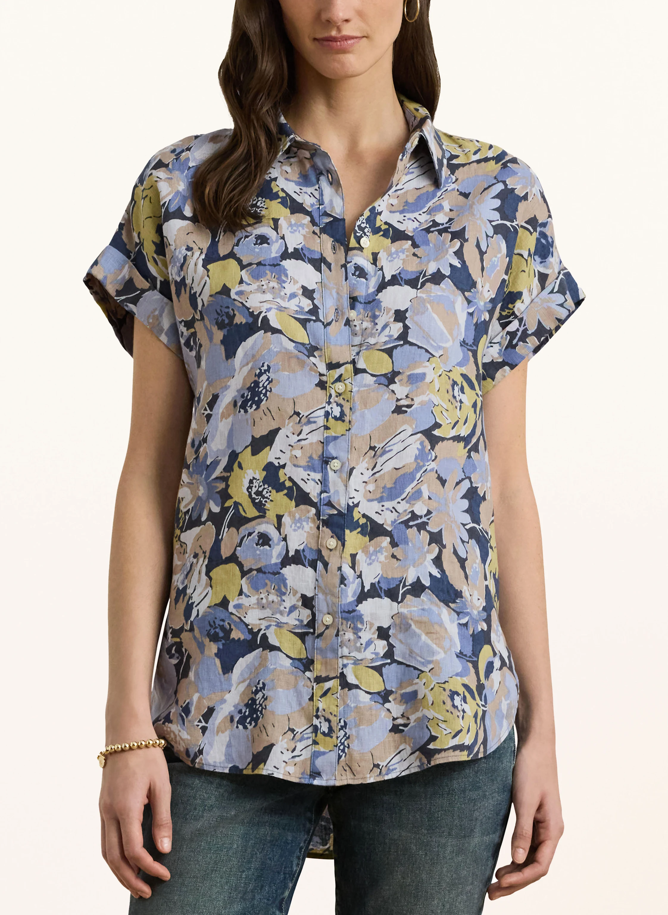LAUREN RALPH LAUREN Hemdbluse aus Leinen