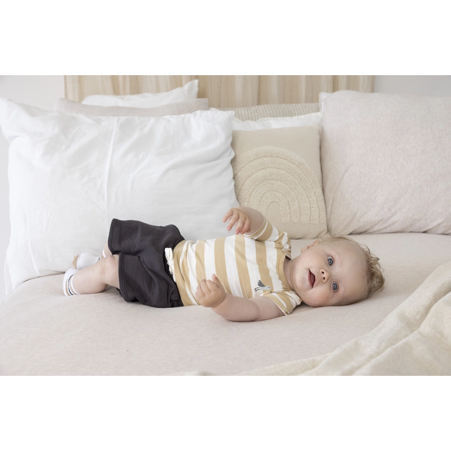 Feetje T-Shirt Ringel Beach Days Sand Melange