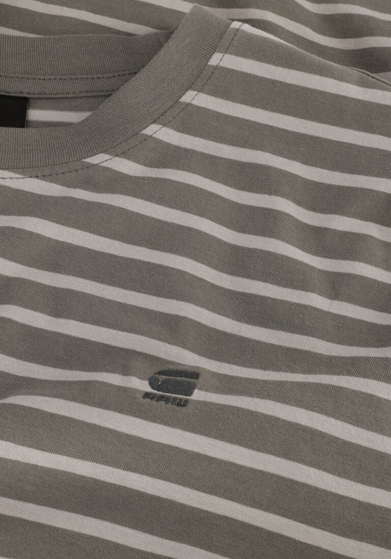 G-STAR RAW grijze g-star raw t-shirt stripe slim r t