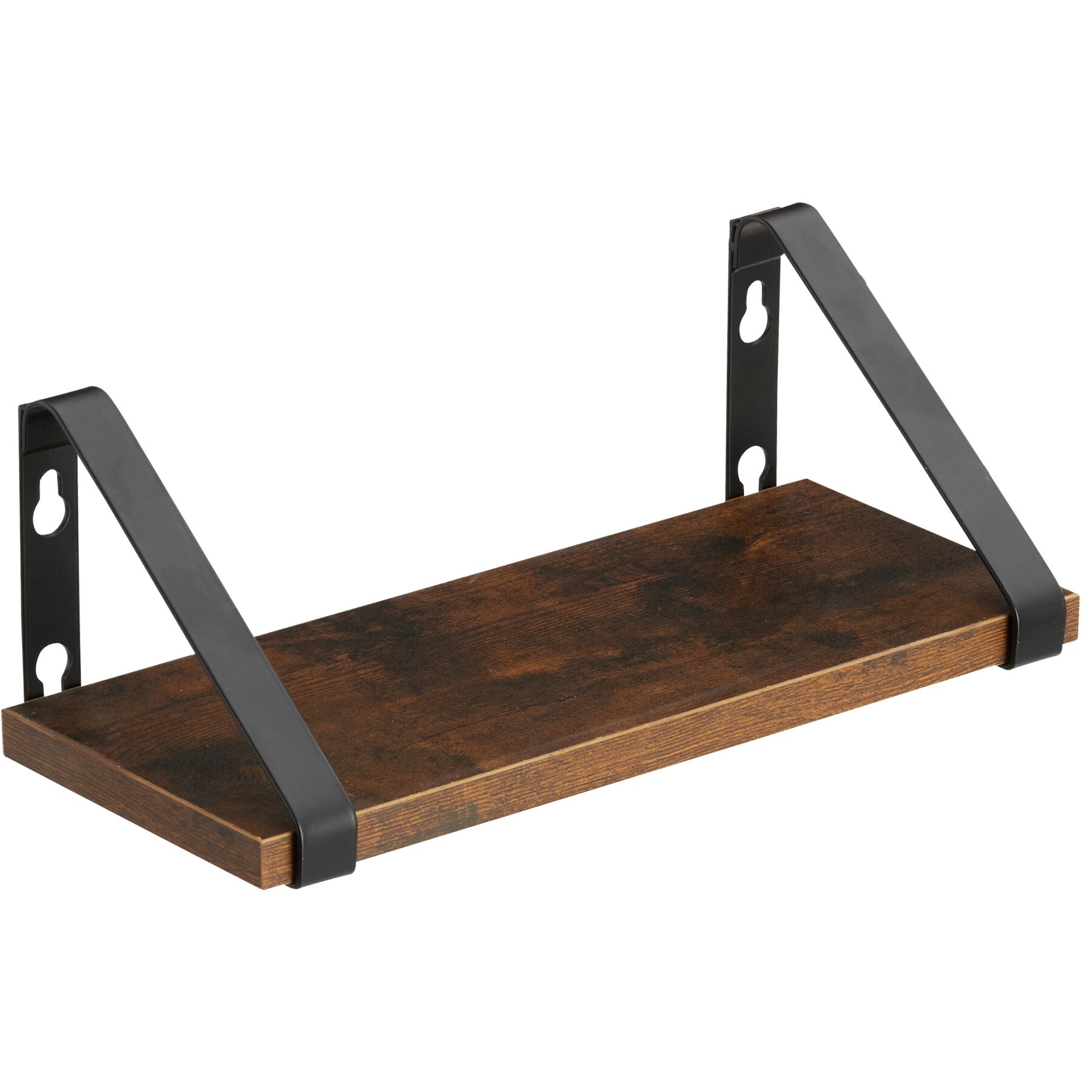 tectake® 3er Set Wandregal, Industrial Style, Belastbarkeit je Regal 15 kg, Höhe 12 cm