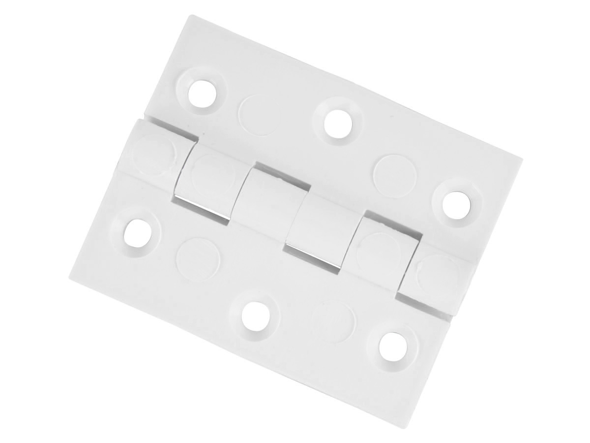 MPK kunstoffen vlak scharnieren (2x stuks) - white