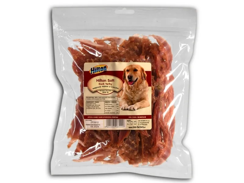 HILTON Soft Duck Jerky - Hundegodbidder - 500 g