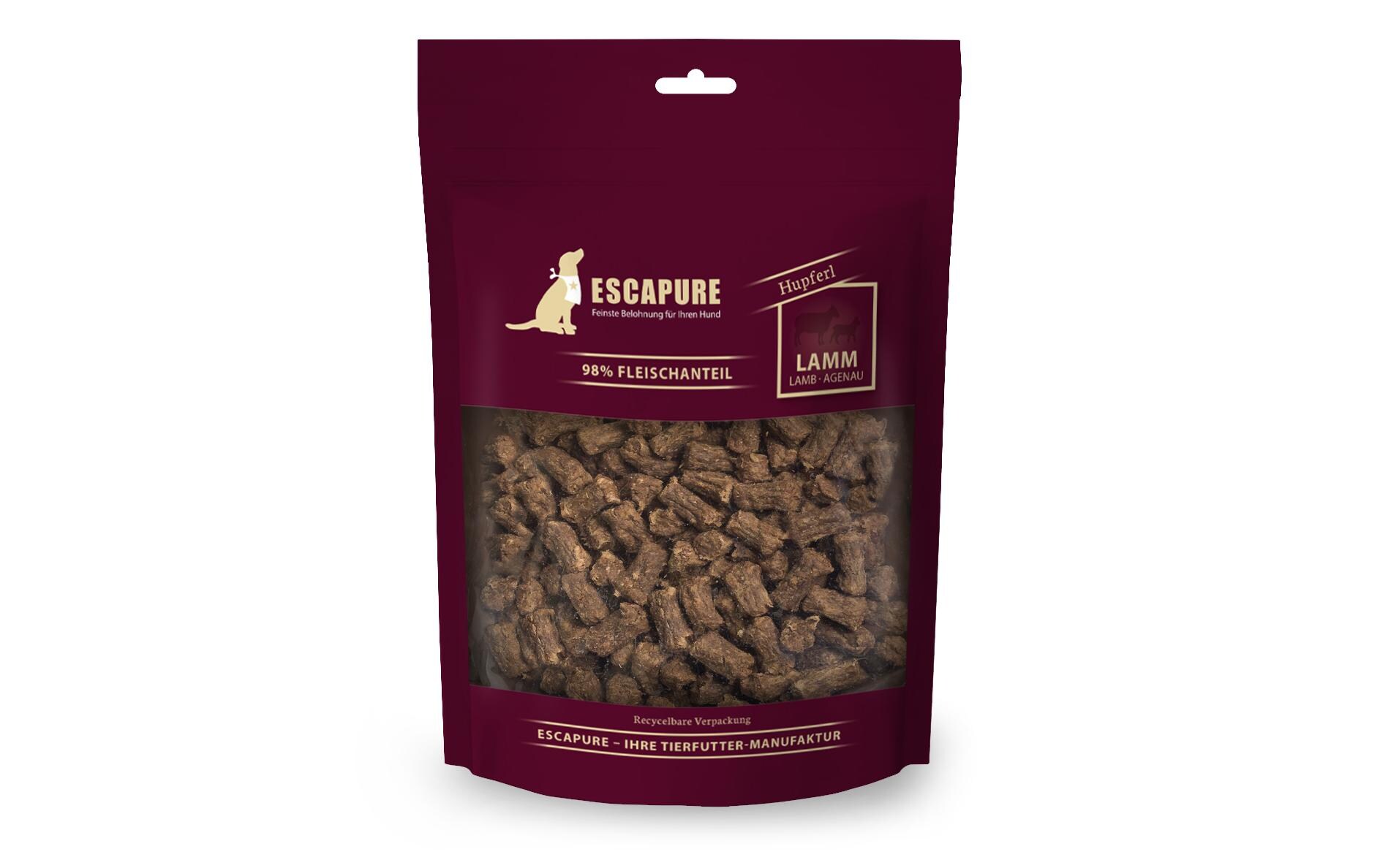 Leckerli Lamm Hupferl 150 gGetreidefreier Snack mit hohem Fleischanteil