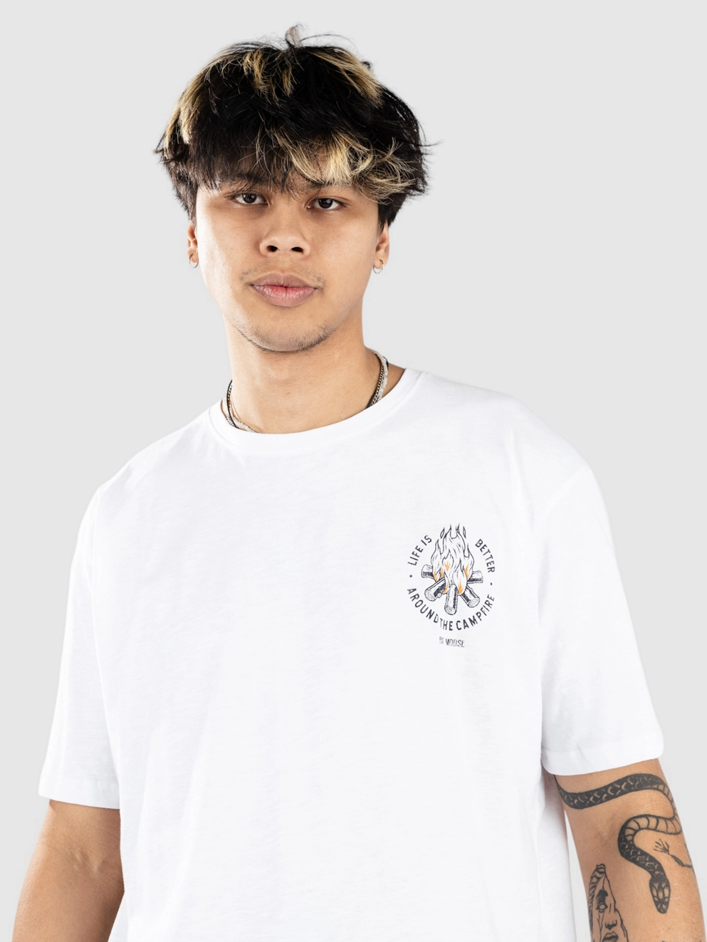Fat Moose Wave T-Shirt white