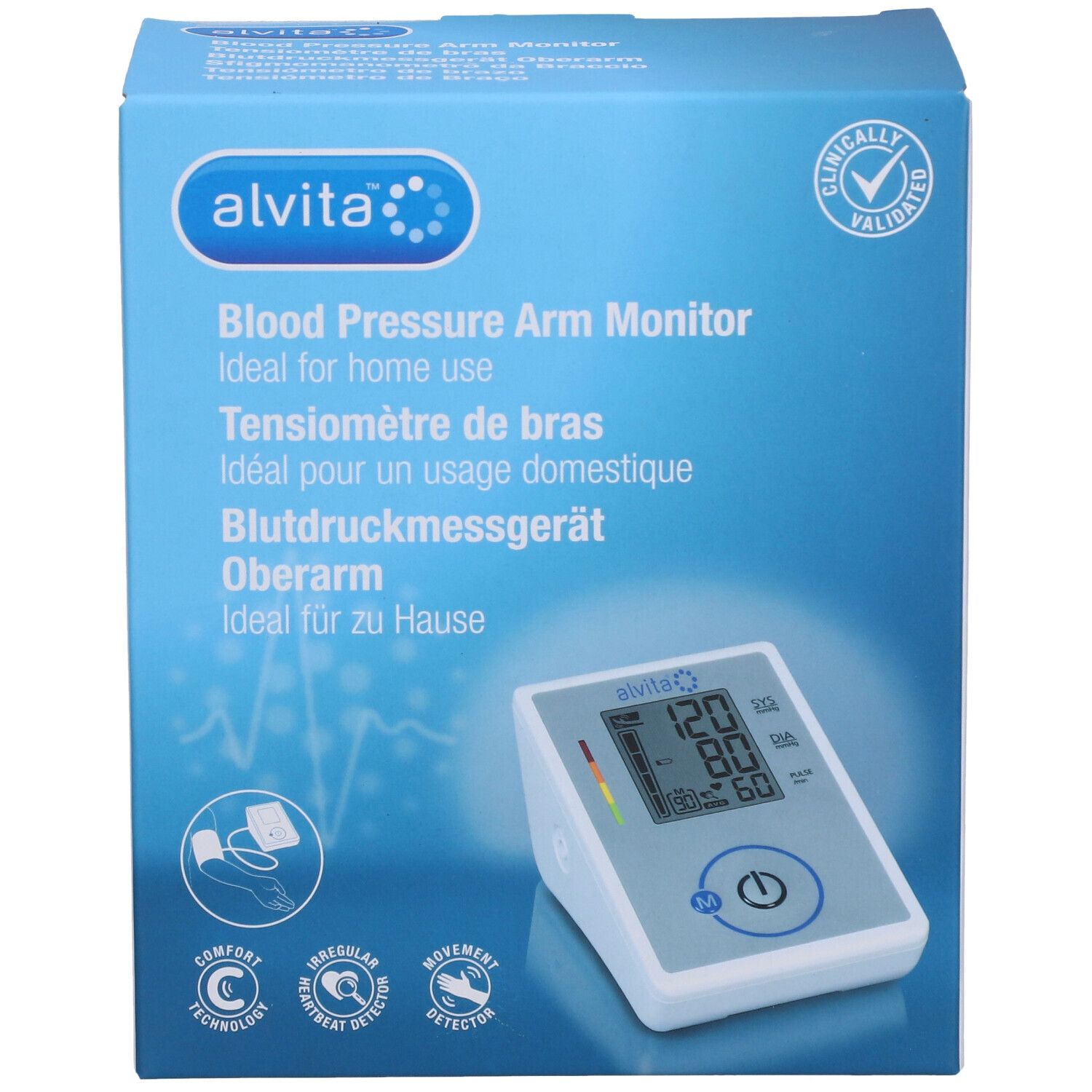 alvita® Oberarm-Blutdruckmessgerät