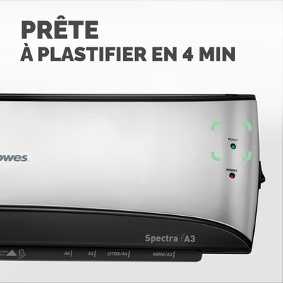 Fellowes Spectra A3 - plastifieuse A3 - de 80 à 125 microns - anti-bourrage
