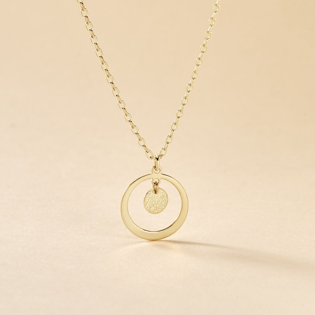 Collier Johnnie Plaqué Or Jaune