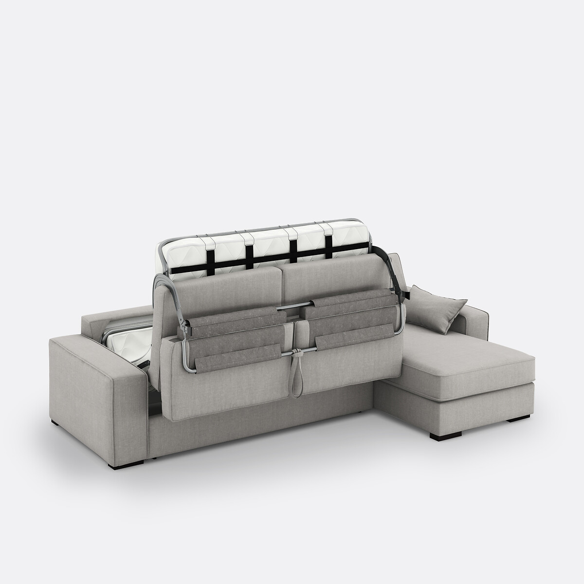 LA REDOUTE INTERIEURS<br>Sofá cama de canto, algodão/linho, Bultex, Cécilia