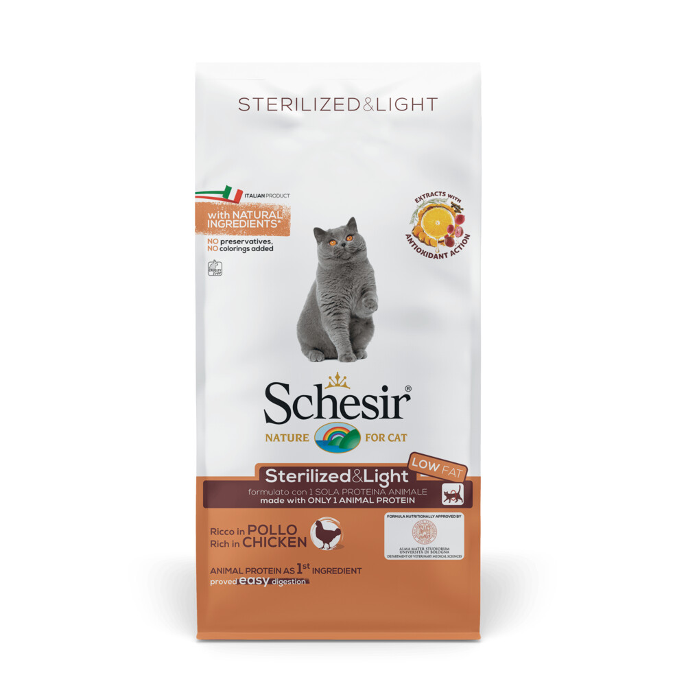 Schesir Kat Dry Sterilized Kip10 kg